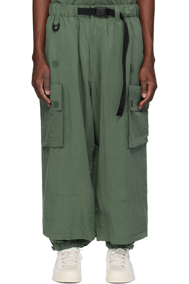 Твиловые карго-брюки Y-3, зеленый
Твиловые карго-брюки Y-3, зеленый
