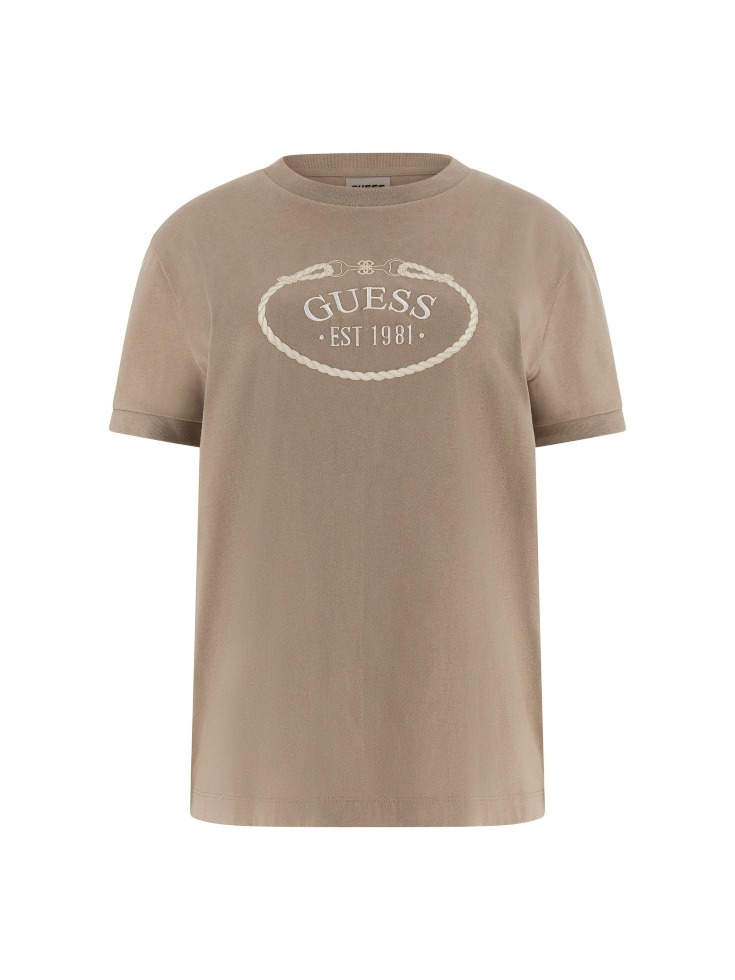 GUESS Футболка 'ROSALBA' в цвете Taupe, гридж
GUESS Футболка 'ROSALBA' в цвете Taupe, гридж