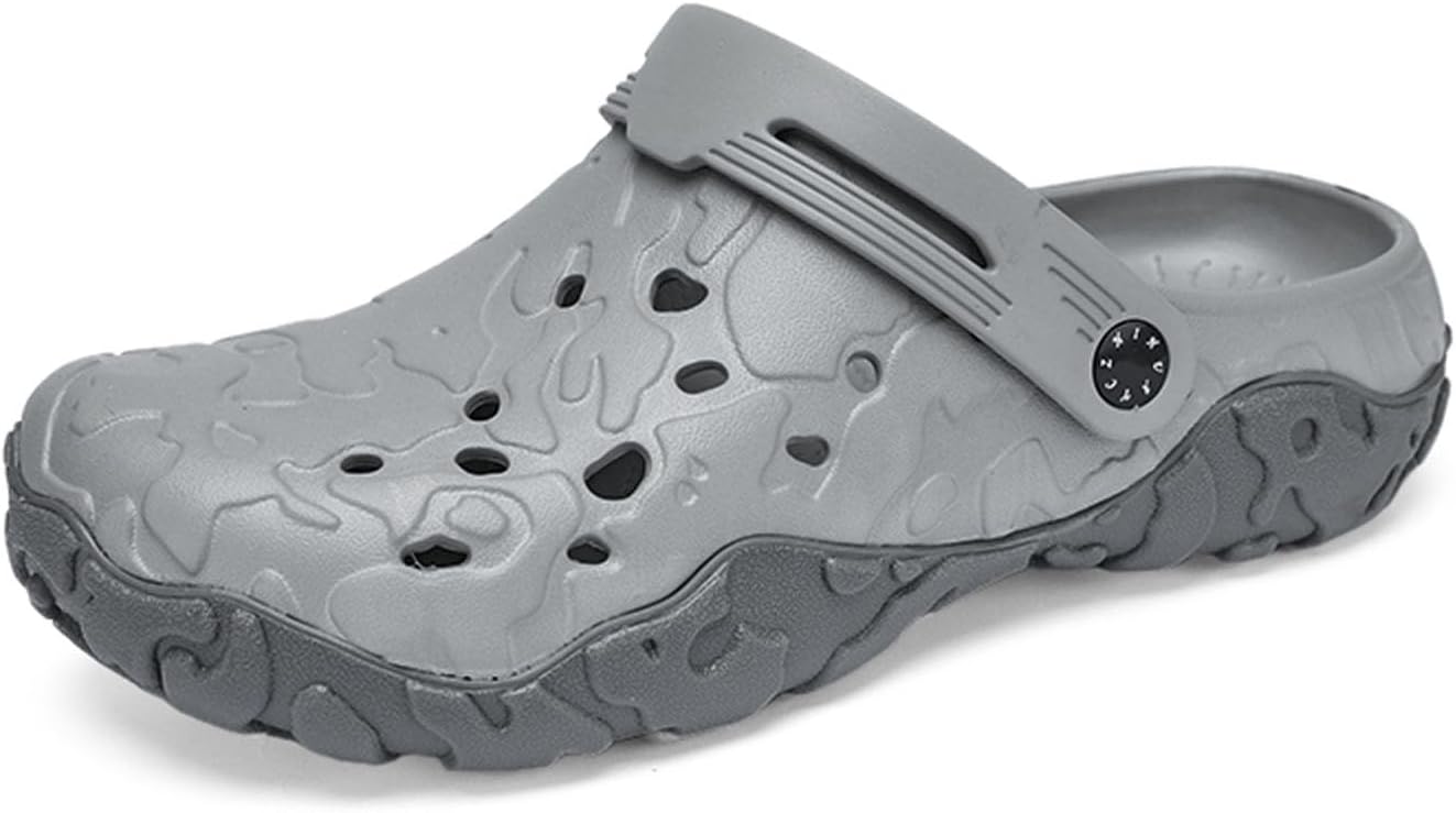 Сабо MEIAGDT для мужчин с поддержкой свода стопы, из ЭВА, с резиновой подошвой, не скользят, легкие, спортивные тапочки без задника для дома, с регулируемыми ремешками, для пляжа, бассейна и работы на улице, серый
Сабо MEIAGDT для мужчин с поддержкой свода стопы, из ЭВА, с резиновой подошвой, не скользят, легкие, спортивные тапочки без задника для дома, с регулируемыми ремешками, для пляжа, бассейна и работы на улице, серый