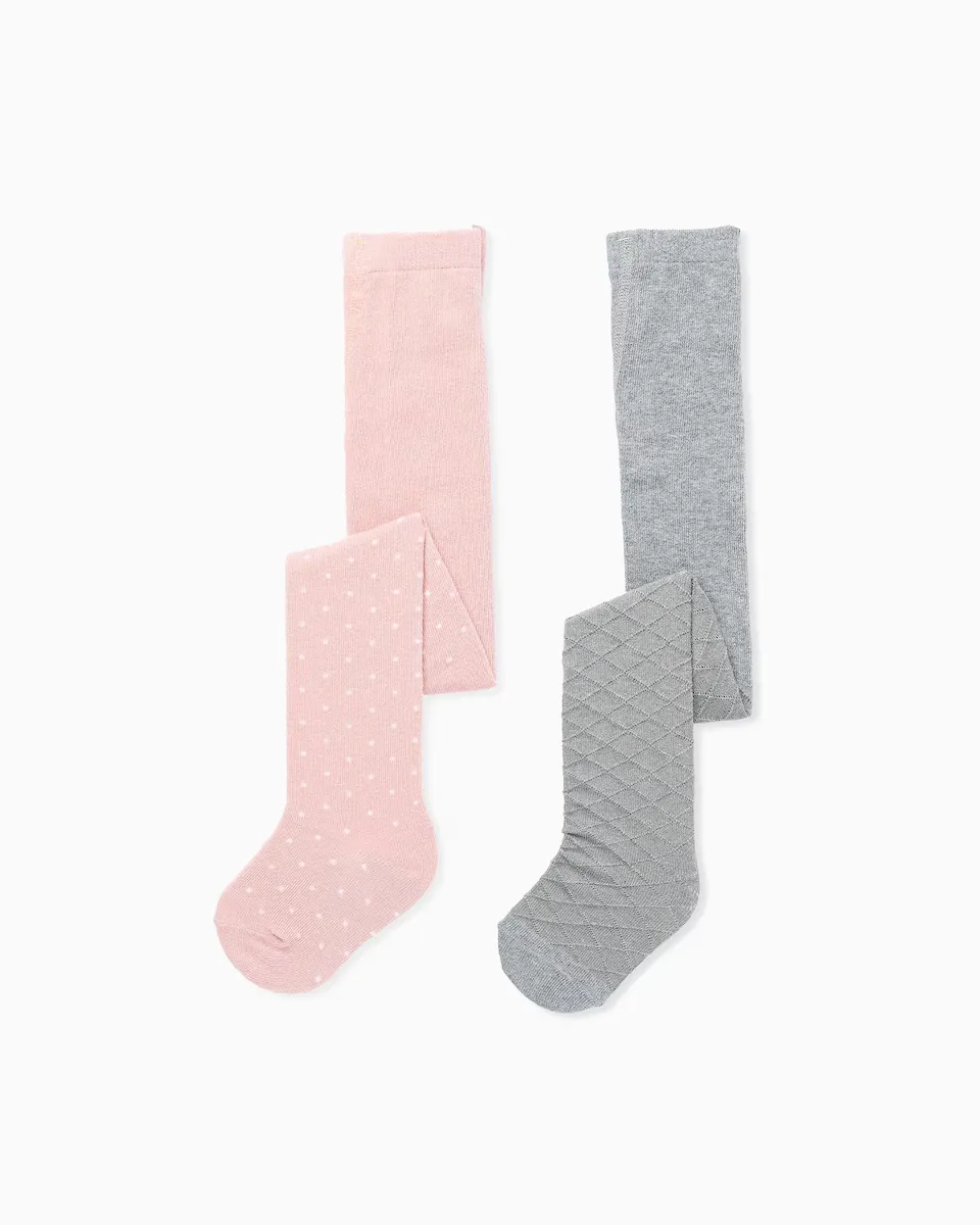 Упаковка из 2-х колготок для девочек с текстурой/узором Zippy, мультиколор
Упаковка из 2-х колготок для девочек с текстурой/узором Zippy, мультиколор