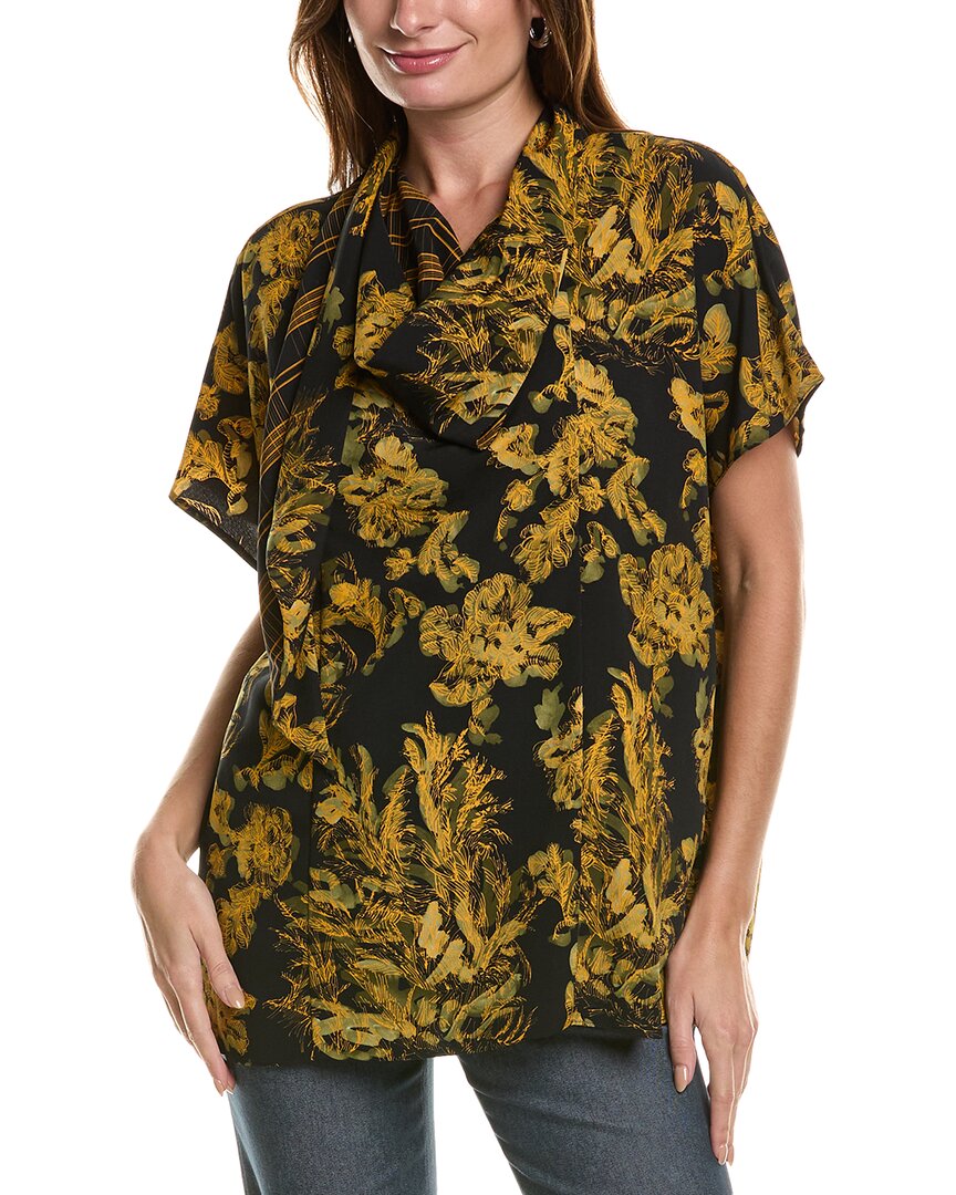 Lafayette 148 New York Блузка с шейным платком, желтый 
Lafayette 148 New York Блузка с шейным платком, желтый