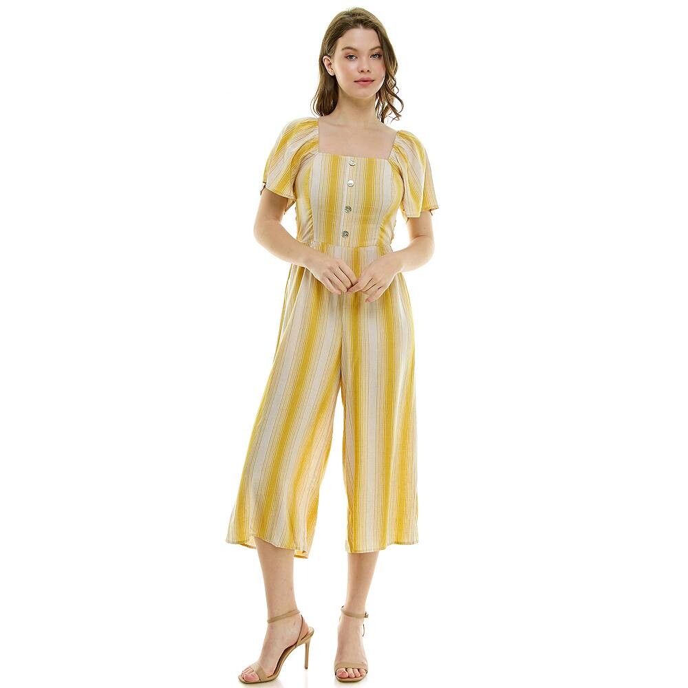 Женский укороченный комбинезон Luxology с короткими рукавами и присборенной спиной, цвет Mustard Cream
Женский укороченный комбинезон Luxology с короткими рукавами и присборенной спиной, цвет Mustard Cream