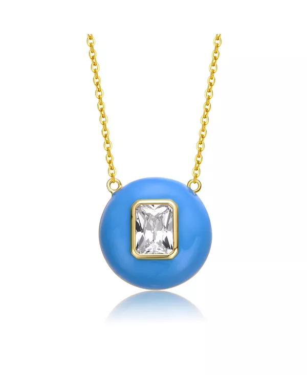 Детское маленькое круглое ожерелье с подвеской в виде солитера из сияющего кубического циркония, покрытого 14-каратным золотом, с синей эмалью Gigigirl, gold
Детское маленькое круглое ожерелье с подвеской в виде солитера из сияющего кубического циркония, покрытого 14-каратным золотом, с синей эмалью Gigigirl, gold