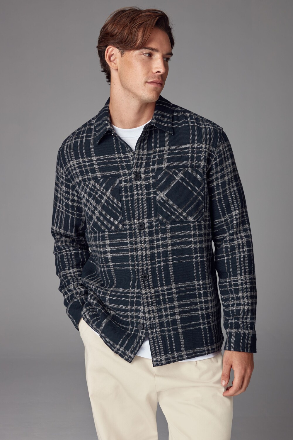 Верхняя рубашка из 100% хлопка в клетку из твила Next, синий
Верхняя рубашка из 100% хлопка в клетку из твила Next, синий