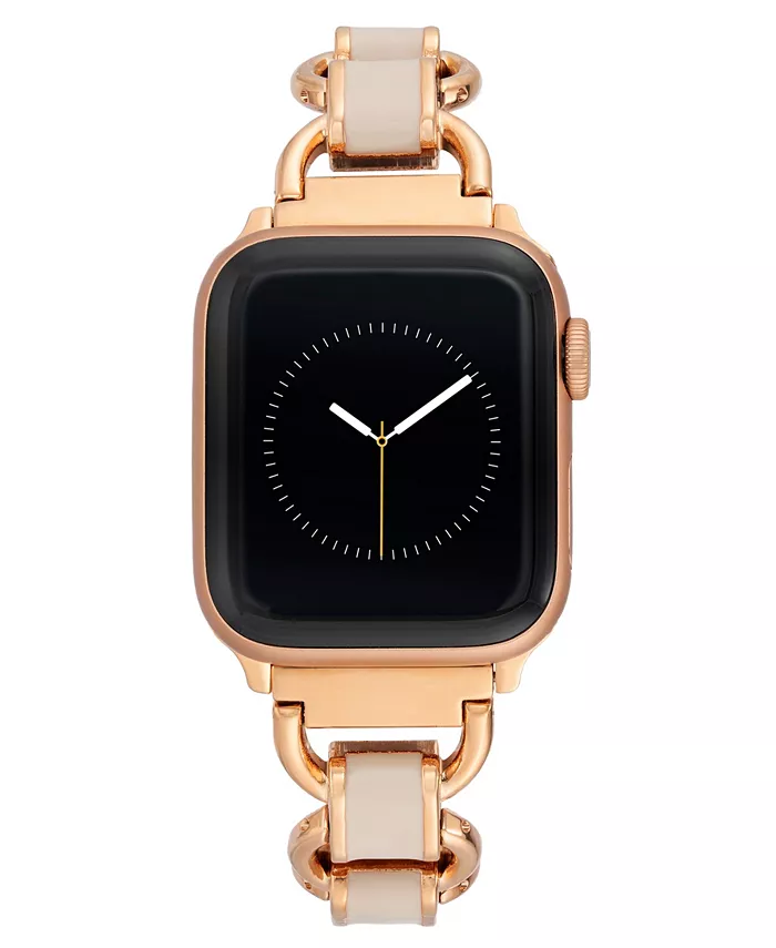 Женский браслет-цепочка из розового золота и эмали blush для Apple Watch 42 мм (только Series 1-3) и 44/45/46/49 мм (Ultra и Ultra 2) Anne Klein
Женский браслет-цепочка из розового золота и эмали blush для Apple Watch 42 мм (только Series 1-3) и 44/45/46/49 мм (Ultra и Ultra 2) Anne Klein