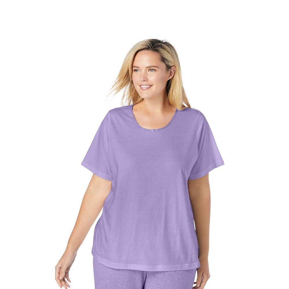 Женская футболка для сна Dreams & Co. больших размеров, цвет Soft Iris
Женская футболка для сна Dreams & Co. больших размеров, цвет Soft Iris