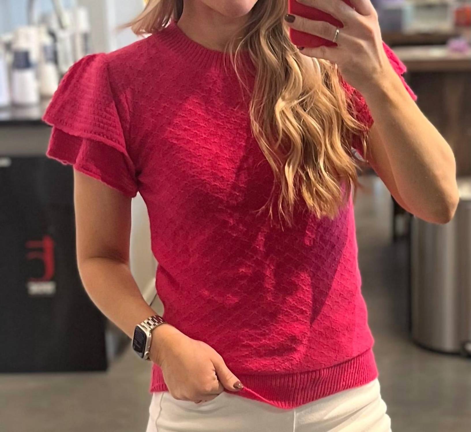 Двухслойный свитер-бэби долл в цвете фуксия And The Why
Двухслойный свитер-бэби долл в цвете фуксия And The Why