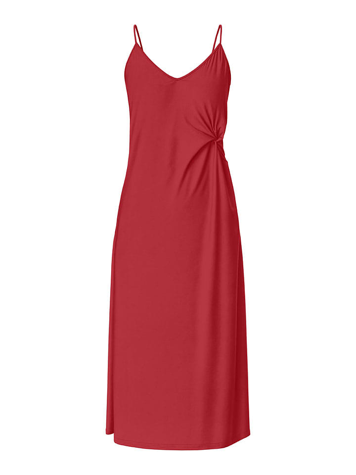 Платье до колена Pieces, красный 
Платье до колена Pieces, красный