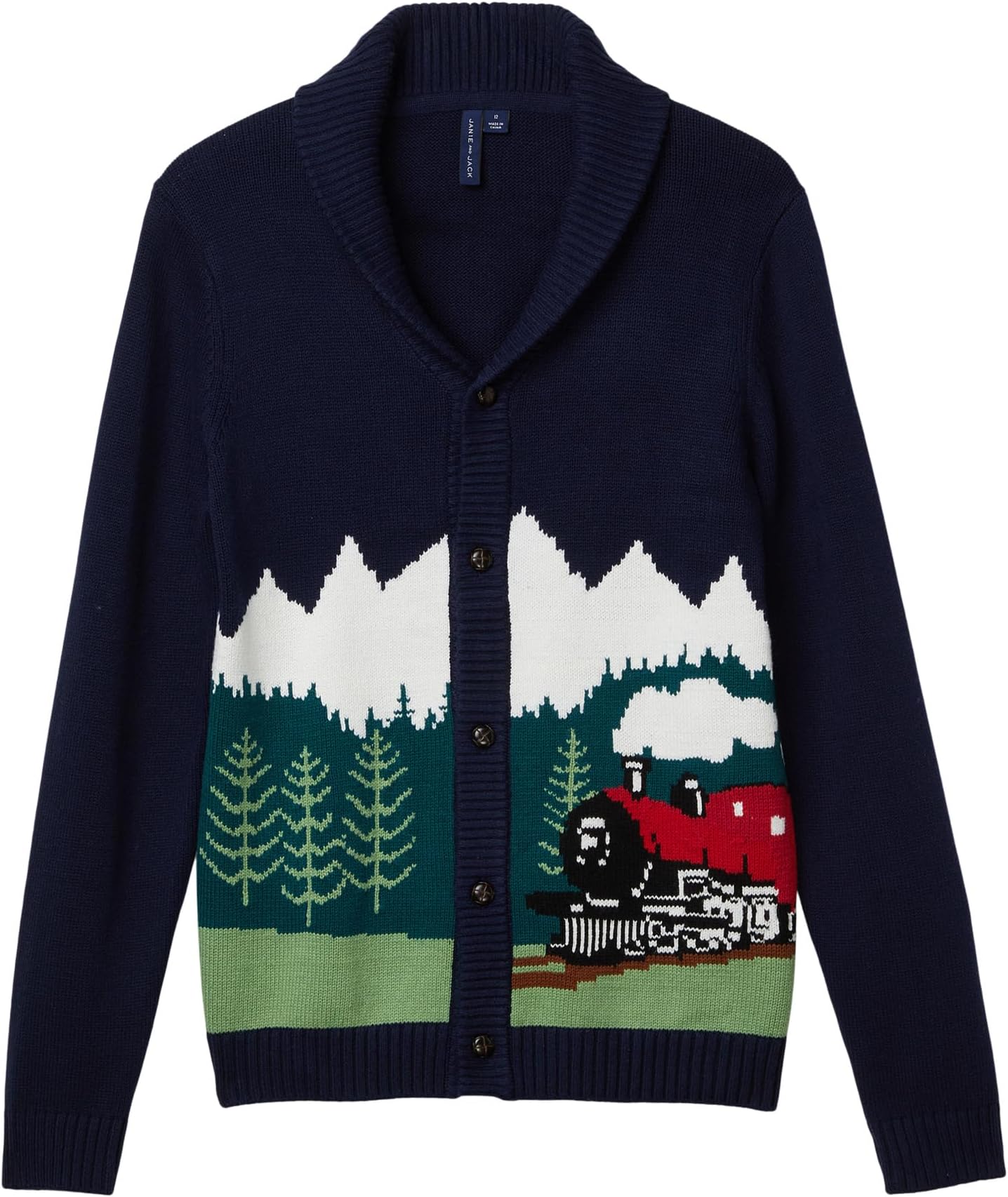 Свитер Janie and Jack Train Intarsia Cardigan, Multicolor
Свитер Janie and Jack Train Intarsia Cardigan, Multicolor