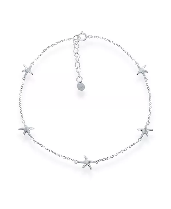 Серебряный браслет на ногу с морскими звездами Simona, silver
Серебряный браслет на ногу с морскими звездами Simona, silver