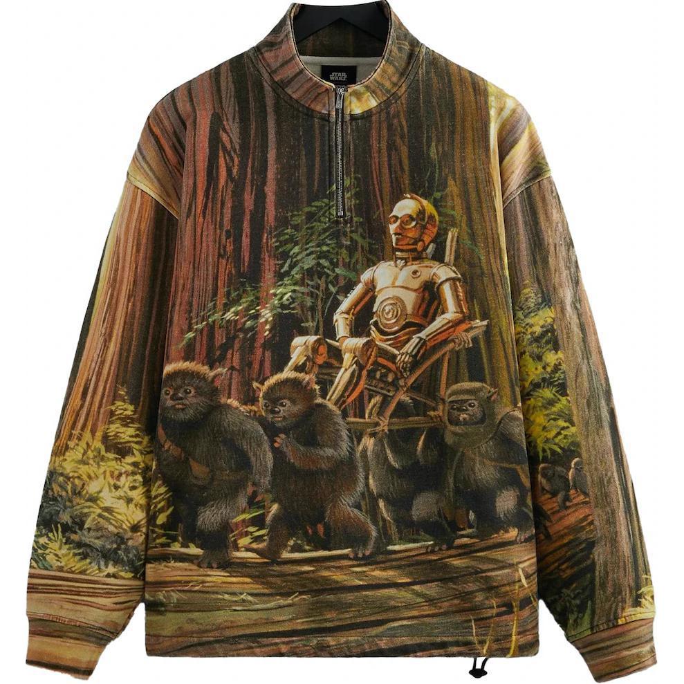 X Star Wars King C 3Po Quarter Zip KITH, коричневый
X Star Wars King C 3Po Quarter Zip KITH, коричневый