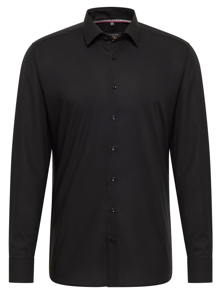 Рубашка Slim Fit черного цвета Eterna
Рубашка Slim Fit черного цвета Eterna