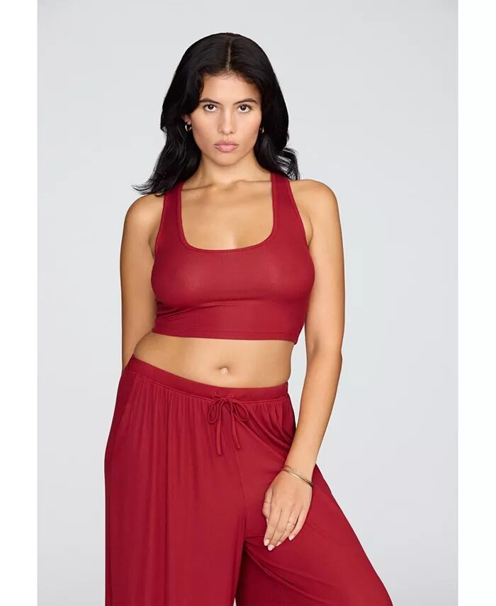 Майка с круглым вырезом и отделкой из модального шелка в рубчик CUUP, красный
Майка с круглым вырезом и отделкой из модального шелка в рубчик CUUP, красный