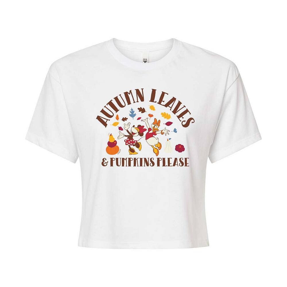 Укороченная футболка с изображением Минни Маус и Дейзи Дак для детей Disney's Autumn Leaves Pumpkins Please Licensed Character, белый
Укороченная футболка с изображением Минни Маус и Дейзи Дак для детей Disney's Autumn Leaves Pumpkins Please Licensed Character, белый