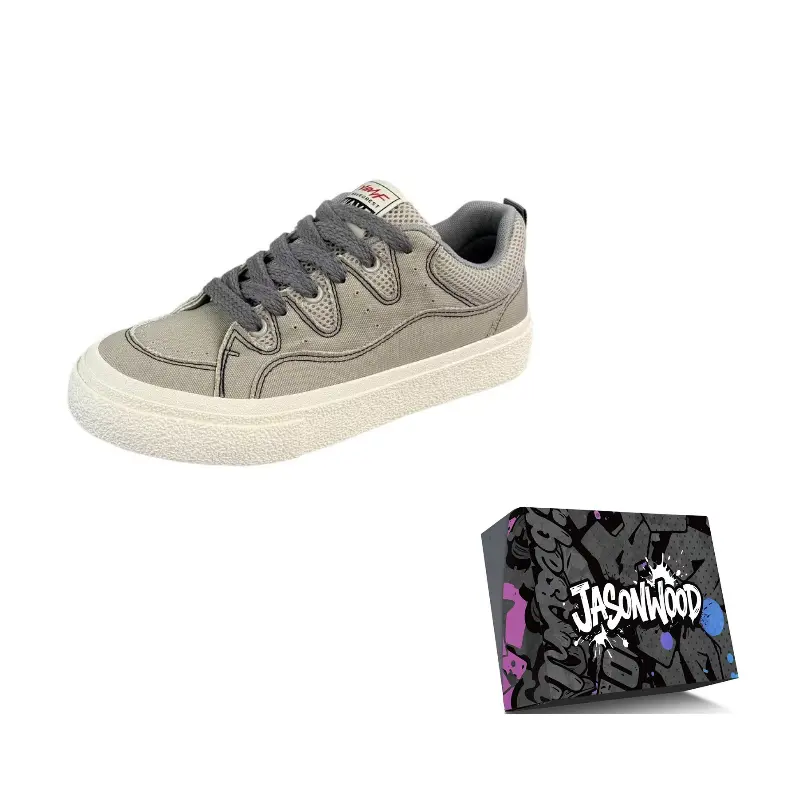 JASONWOOD Легкие противоскользящие низкие кеды мужские серые, цвет Gray 
JASONWOOD Легкие противоскользящие низкие кеды мужские серые, цвет Gray