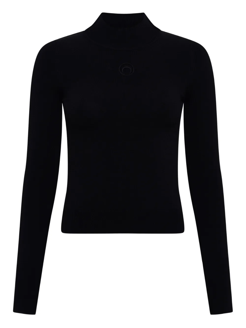 Топ с высоким воротником Marine Serre, черный
Топ с высоким воротником Marine Serre, черный