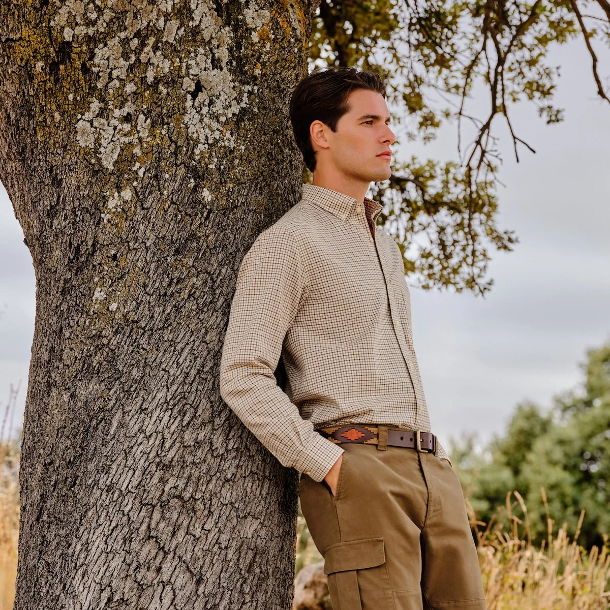 Мужская рубашка в маленькую клетку Verhunt, коричневый
Мужская рубашка в маленькую клетку Verhunt, коричневый