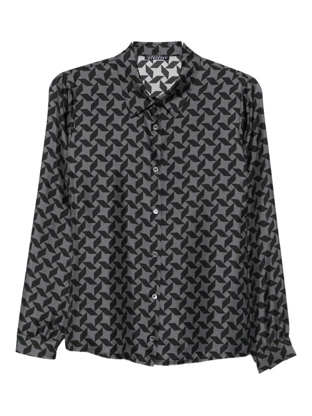 Рубашка с геометрическим принтом Laura-Urbinati, серый
Рубашка с геометрическим принтом Laura-Urbinati, серый
