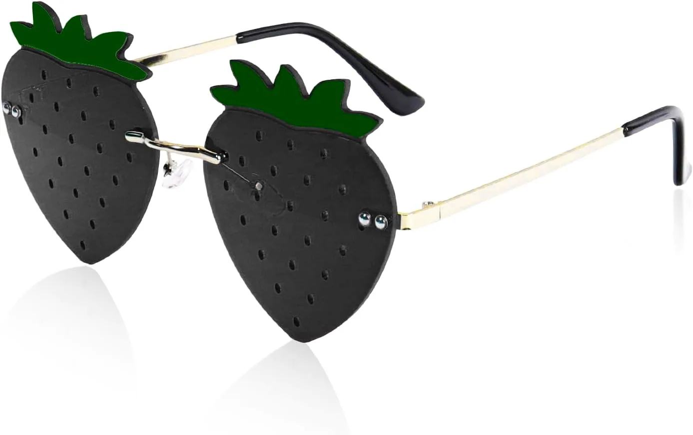 Солнцезащитные очки без оправы в форме клубники для женщин и мужчин, для вечеринок, Хэллоуина, Рождества, косплея, выпускного бала. Аксессуары Klfoho, Black
Солнцезащитные очки без оправы в форме клубники для женщин и мужчин, для вечеринок, Хэллоуина, Рождества, косплея, выпускного бала. Аксессуары Klfoho, Black