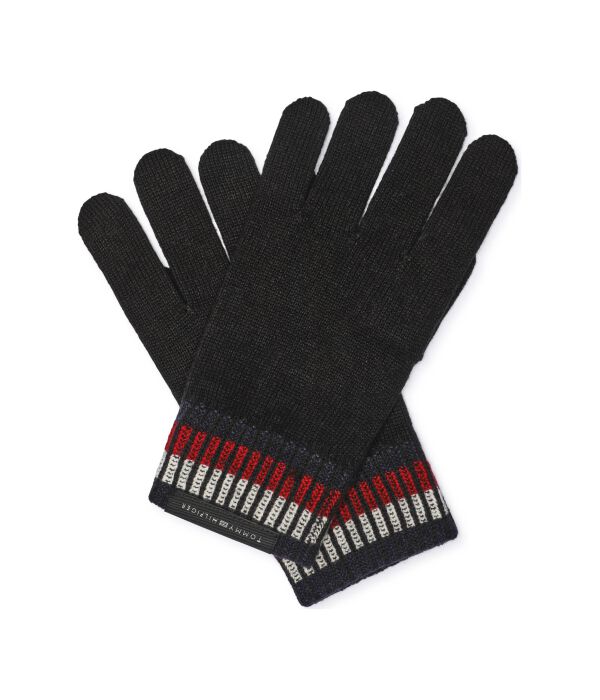 Перчатки мужские Tommy Hilfiger с добавлением шерсти, черный 
Перчатки мужские Tommy Hilfiger с добавлением шерсти, черный