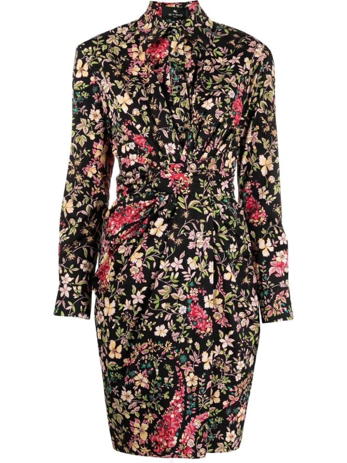 ETRO платье-рубашка с цветочным принтом, черный
ETRO платье-рубашка с цветочным принтом, черный