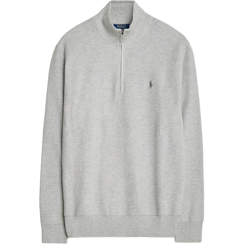 Поло Пони Полузастёжка Свитер Polo Ralph Lauren, Светло-серый 
Поло Пони Полузастёжка Свитер Polo Ralph Lauren, Светло-серый