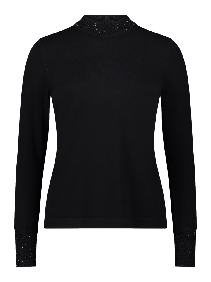 Тонкий вязаный свитер со стразами черного цвета Betty Barclay
Тонкий вязаный свитер со стразами черного цвета Betty Barclay