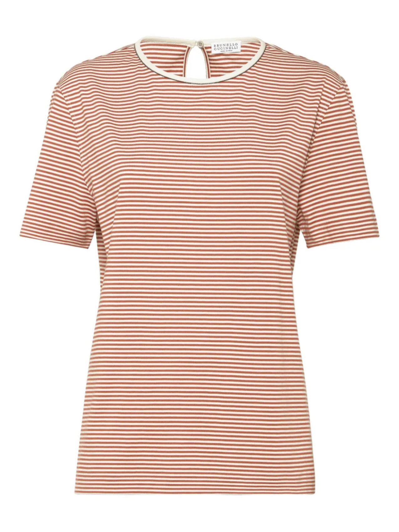 Brunello Cucinelli футболка в полоску, оранжевый
Brunello Cucinelli футболка в полоску, оранжевый