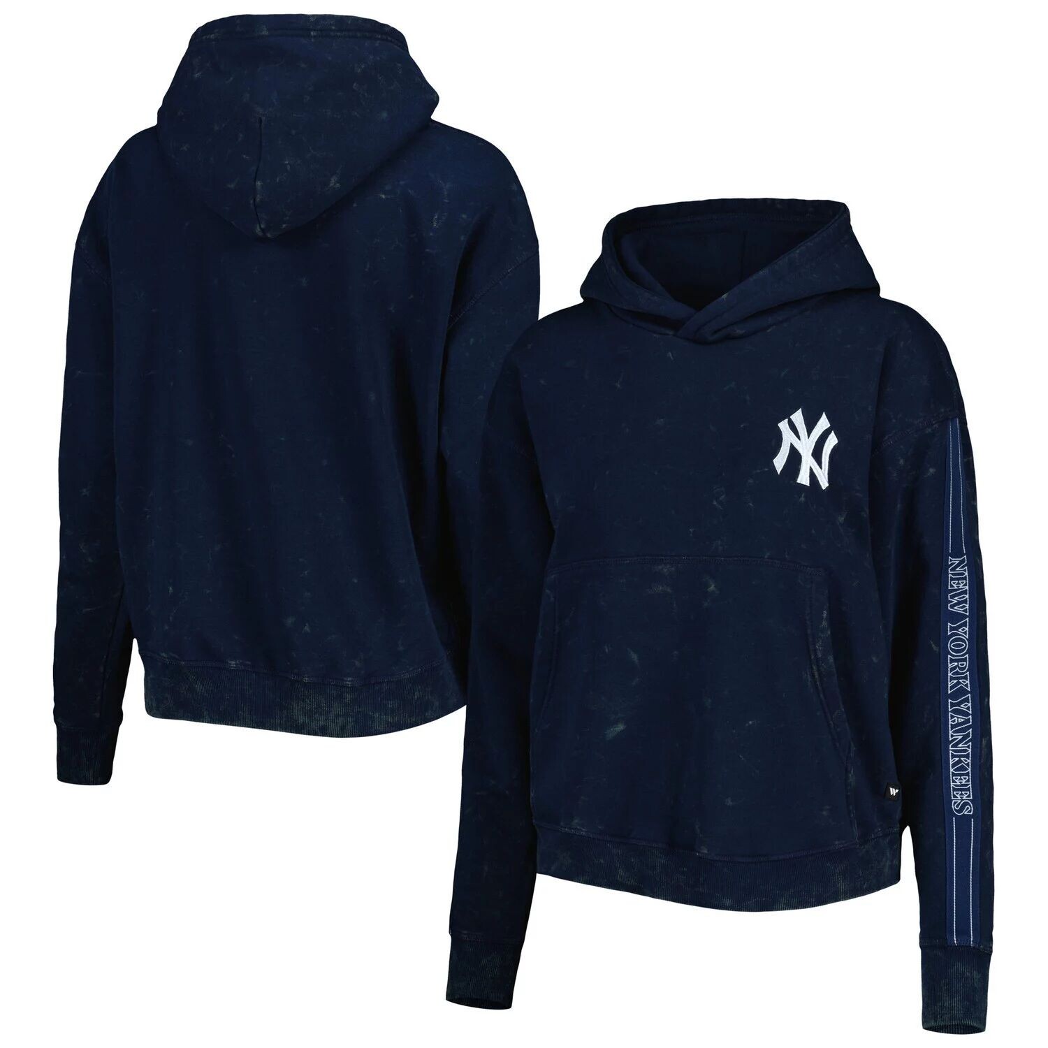 Женский темно-синий пуловер с капюшоном The Wild Collective New York Yankees Marble
Женский темно-синий пуловер с капюшоном The Wild Collective New York Yankees Marble