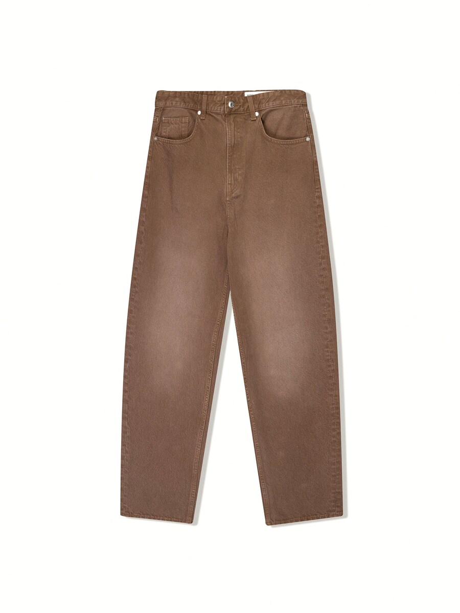 Джинсы свободного кроя Bershka, коричневый 
Джинсы свободного кроя Bershka, коричневый