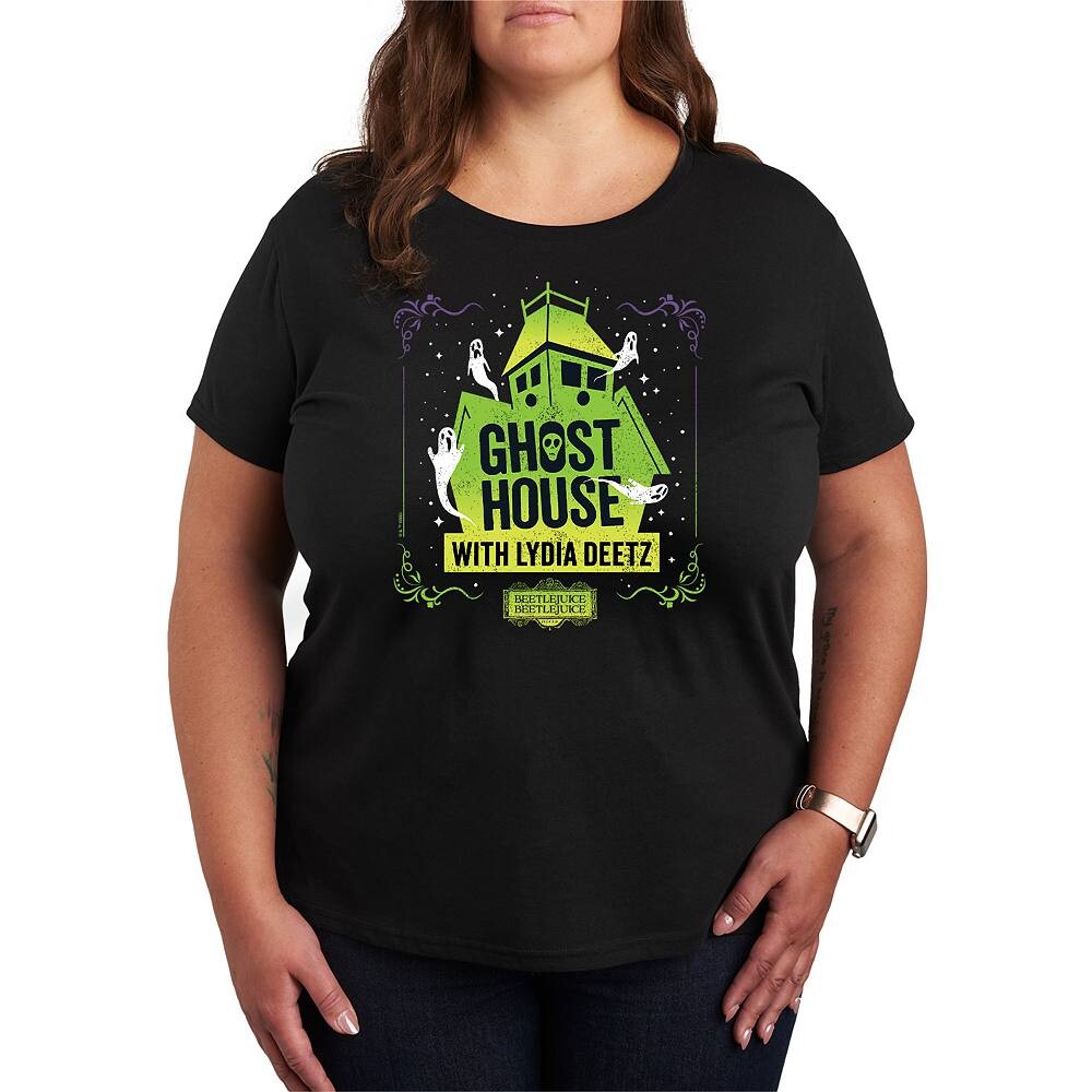 Футболка размера плюс Beetlejuice 2 Ghost House с рисунком Лидии Licensed Character, черный
Футболка размера плюс Beetlejuice 2 Ghost House с рисунком Лидии Licensed Character, черный