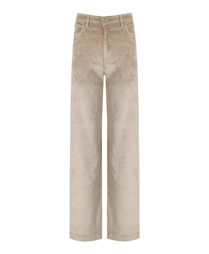 Хлопковые брюки телесного цвета с широкими штанинами Cruna, бежевый
Хлопковые брюки телесного цвета с широкими штанинами Cruna, бежевый