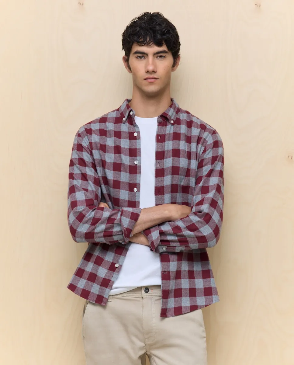 Мужская фланелевая рубашка в клетку Easy Wear, фиолетовый
Мужская фланелевая рубашка в клетку Easy Wear, фиолетовый