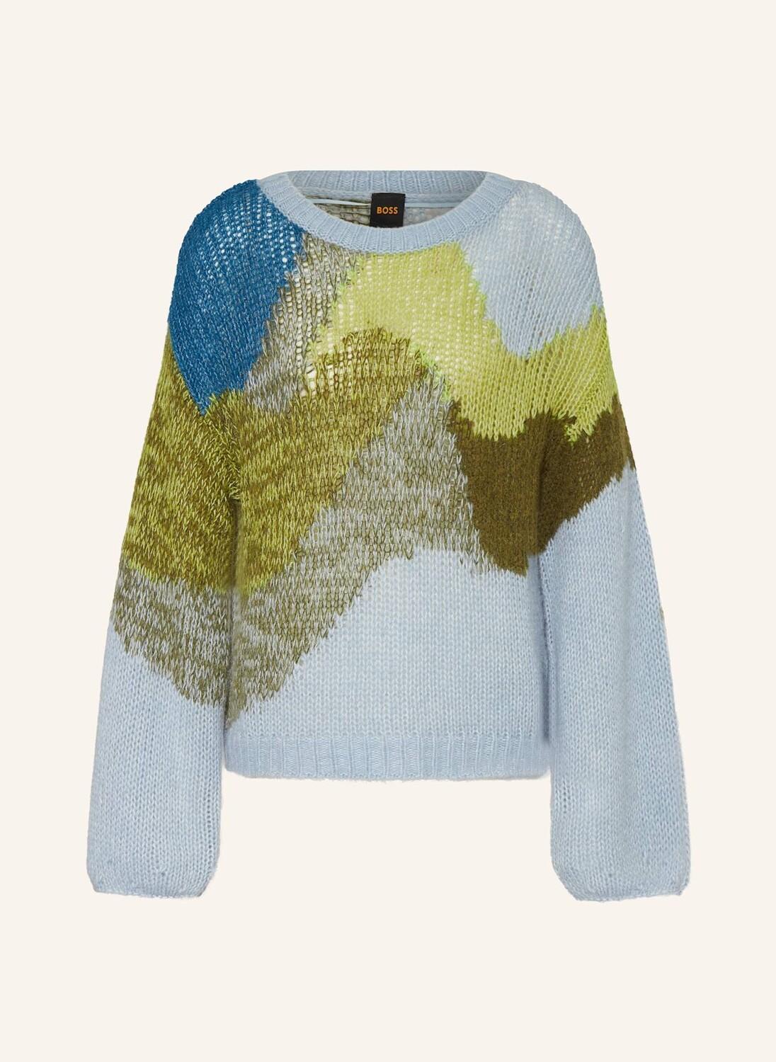 Свитер фанч BOSS, синий/зеленый
Свитер фанч BOSS, синий/зеленый
