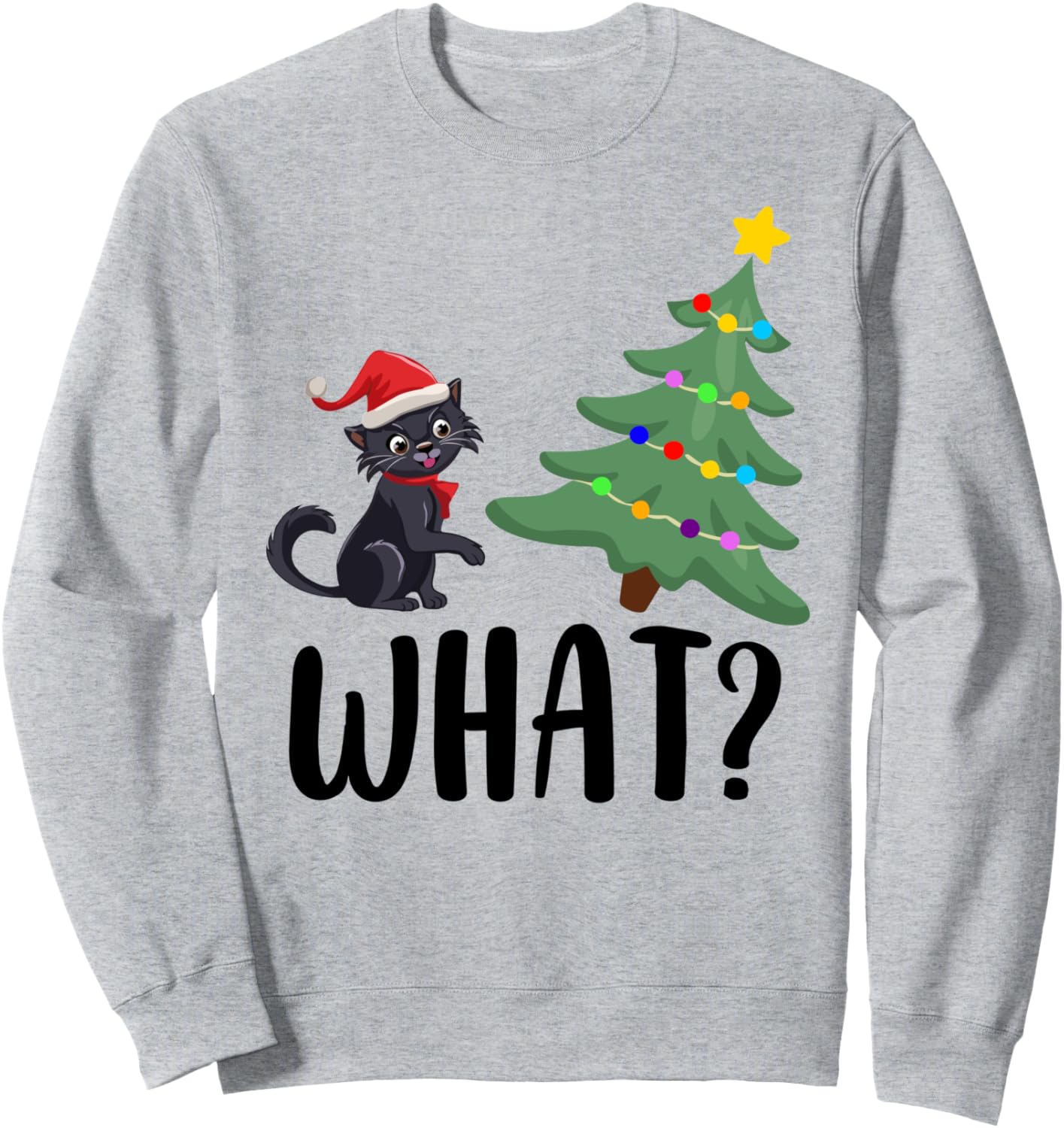 Черный кот толкает рождественскую елку в другую кошку. Что Забавная рождественская толстовка Black Cat What Christmas Tree Women Men Girls Boys
Черный кот толкает рождественскую елку в другую кошку. Что Забавная рождественская толстовка Black Cat What Christmas Tree Women Men Girls Boys