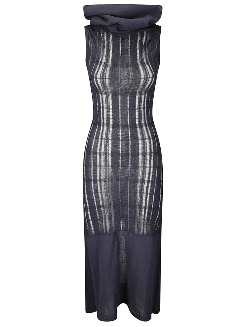 Длинное платье без рукавов с широким воротником-водолазкой Our Legacy, синий
Длинное платье без рукавов с широким воротником-водолазкой Our Legacy, синий