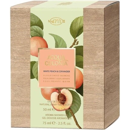 Acqua Colonia White Peach Coriander 2 Piece Gift Set: Eau De Cologne 50ml +Shower Gel 75ml 4711
Acqua Colonia White Peach Coriander 2 Piece Gift Set: Eau De Cologne 50ml +Shower Gel 75ml 4711
