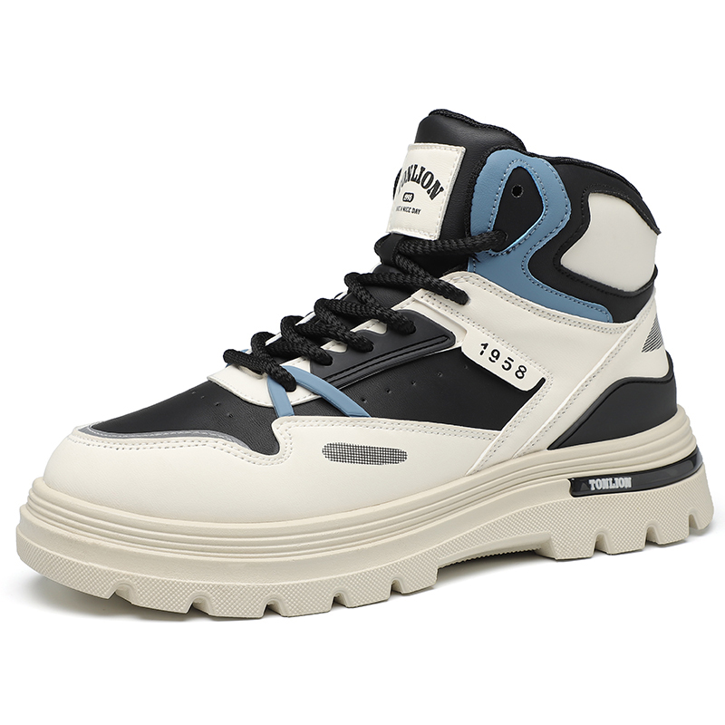 Tonlion Короткие мартинсы 4 см мужские бежево-голубые, цвет Beige Blue 
Tonlion Короткие мартинсы 4 см мужские бежево-голубые, цвет Beige Blue