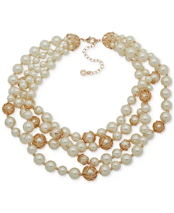 Крупное ожерелье из искусственного жемчуга золотистого оттенка, 16 дюймов + удлинитель 3 дюйма Anne Klein, pearl
Крупное ожерелье из искусственного жемчуга золотистого оттенка, 16 дюймов + удлинитель 3 дюйма Anne Klein, pearl