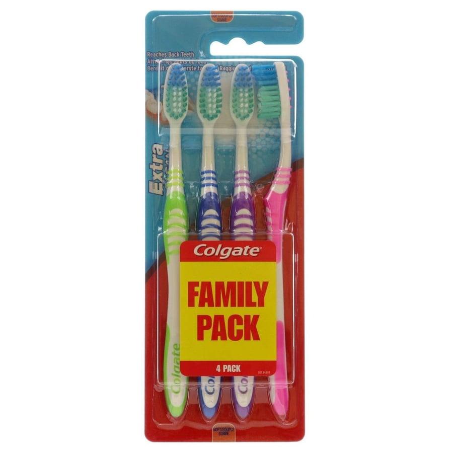 Colgate, Extra Clean Family Pack, зубная щетка, 4 шт.
Colgate, Extra Clean Family Pack, зубная щетка, 4 шт.