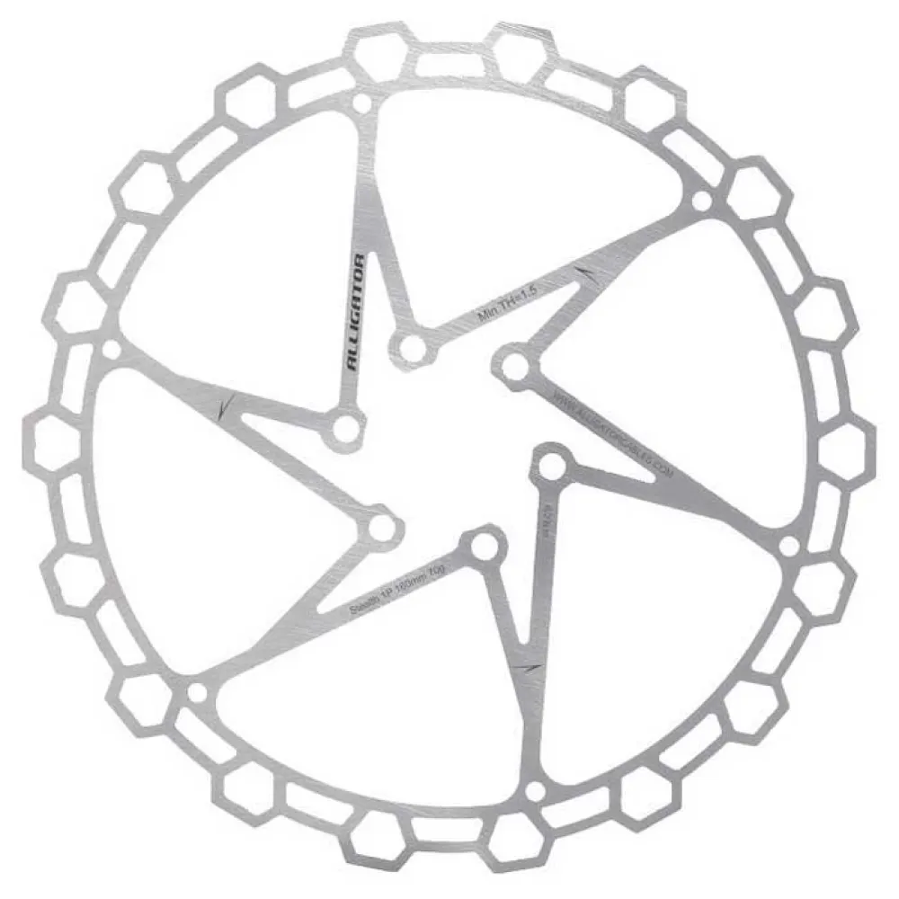 Тормозной диск Alligator Diamond 6B, серебряный
Тормозной диск Alligator Diamond 6B, серебряный