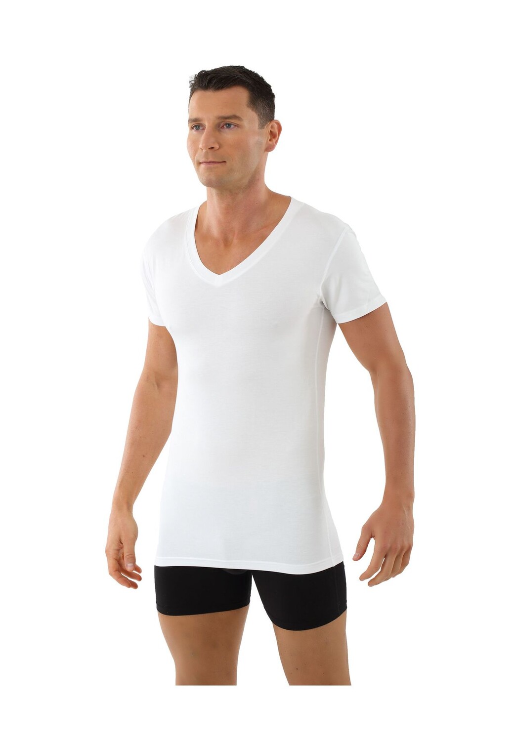 Майка из модала с V-образным вырезом, дышащая, с короткими рукавами Albertkreuz
Майка из модала с V-образным вырезом, дышащая, с короткими рукавами Albertkreuz