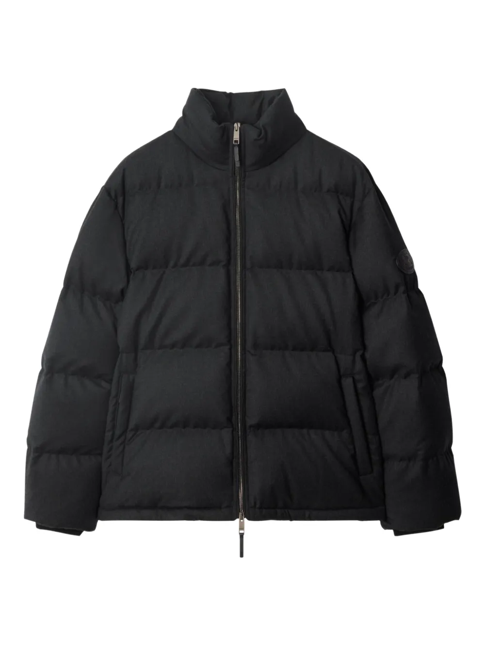 Шерстяной пуховик с декором Knight Burberry, черный
Шерстяной пуховик с декором Knight Burberry, черный