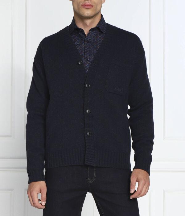 Кардиган мужской Boss Orange на пуговицах, синий
Кардиган мужской Boss Orange на пуговицах, синий