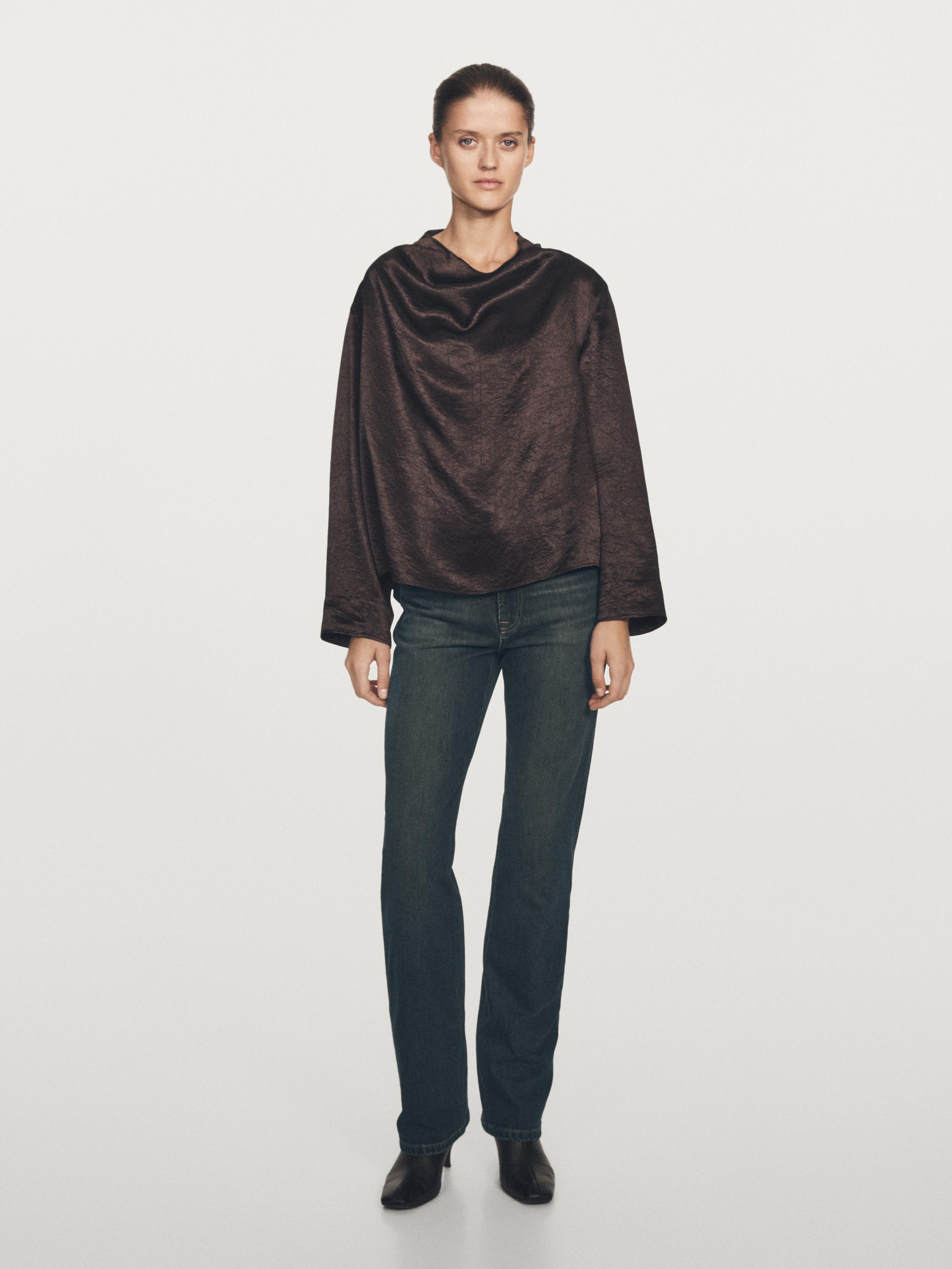 Джинсы прямого кроя с высокой талией Massimo Dutti, темно-синий
Джинсы прямого кроя с высокой талией Massimo Dutti, темно-синий