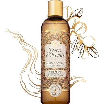 Масло для душа Аргановое и сладкое циперусовое масло 250мл, Tesori D'Oriente
Масло для душа Аргановое и сладкое циперусовое масло 250мл, Tesori D'Oriente