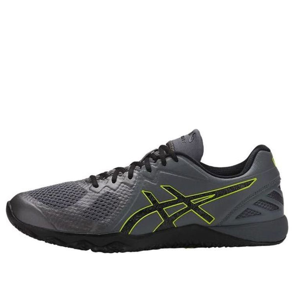 Кроссовки conviction x 'dark grey yellow' Asics, серый 
Кроссовки conviction x 'dark grey yellow' Asics, серый