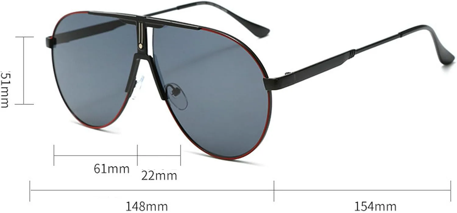 Большие солнцезащитные очки-пилот для женщин и мужчин, винтажные овальные солнцезащитные очки 70-х годов, женские очки с двойной перемычкой mincl, Red Black
Большие солнцезащитные очки-пилот для женщин и мужчин, винтажные овальные солнцезащитные очки 70-х годов, женские очки с двойной перемычкой mincl, Red Black