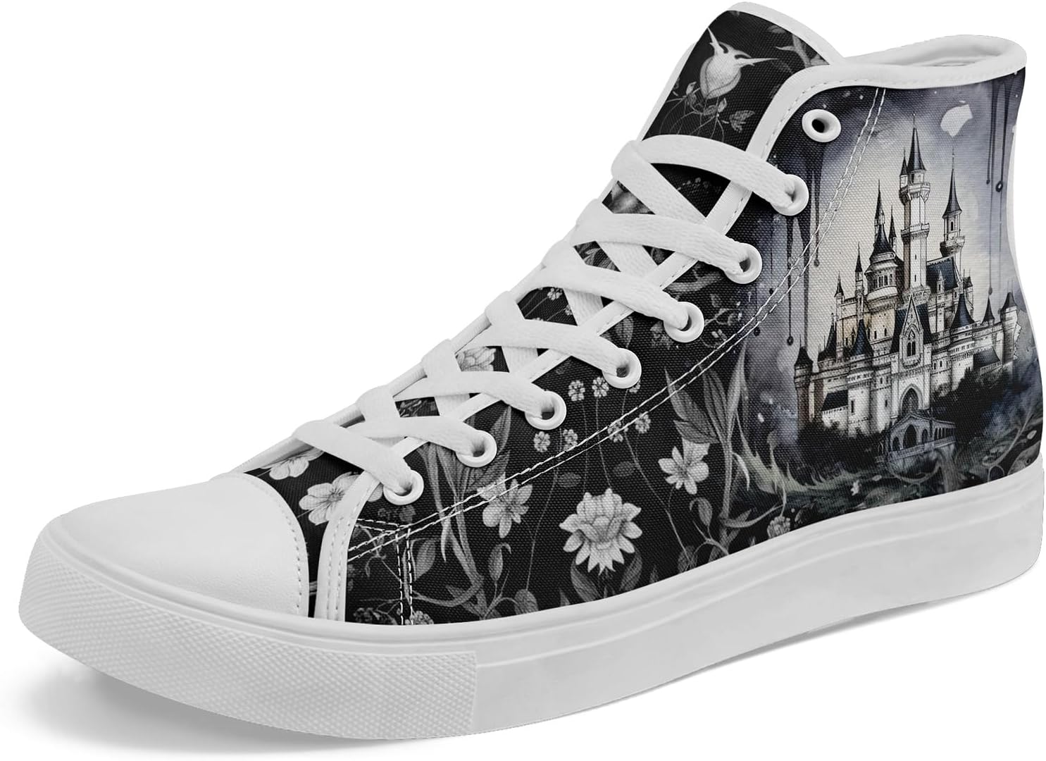 Женские и мужские винтажные высокие кеды с цветочным принтом на тканевой основе, темный стиль, коттеджкор, шнуровка, повседневная обувь, модные кроссовки для уличного стиля Coolcustomize, черный/серебристый
Женские и мужские винтажные высокие кеды с цветочным принтом на тканевой основе, темный стиль, коттеджкор, шнуровка, повседневная обувь, модные кроссовки для уличного стиля Coolcustomize, черный/серебристый