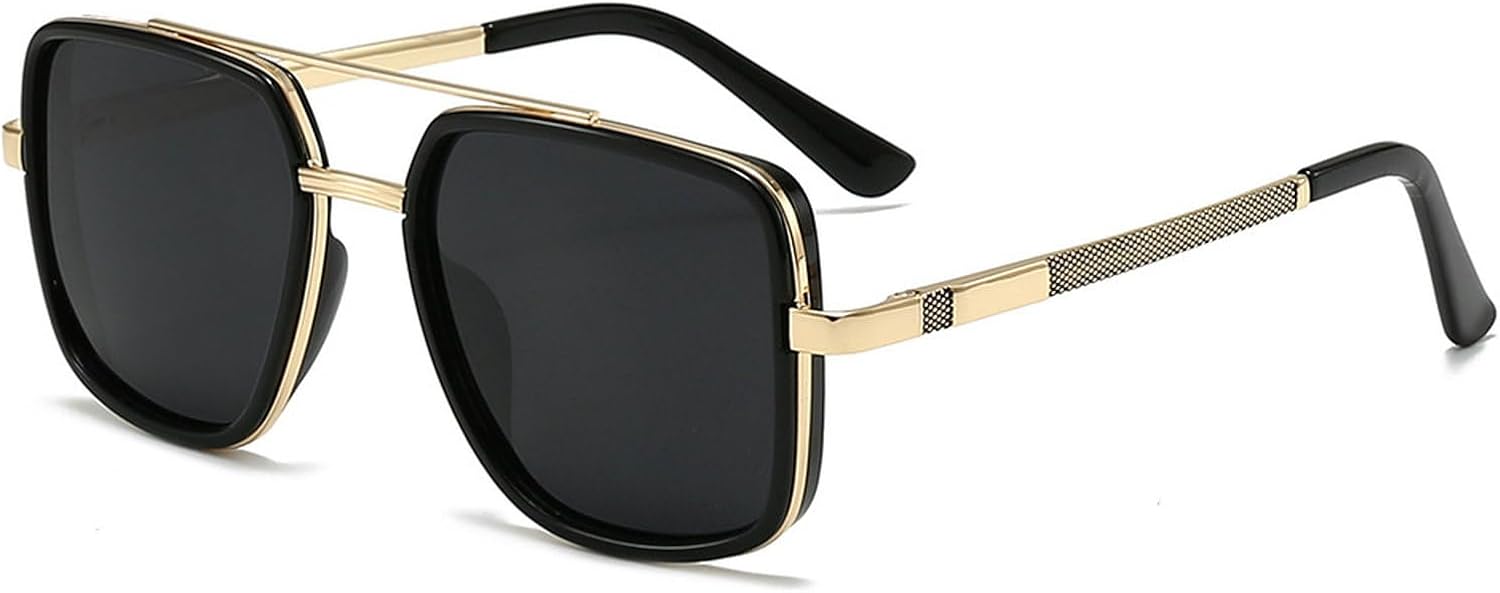 Ретро поляризованные солнцезащитные очки-пилот для женщин и мужчин в винтажном стиле 70-х годов, с двойной перемычкой, металлической оправой и квадратной формой mincl, C2
Ретро поляризованные солнцезащитные очки-пилот для женщин и мужчин в винтажном стиле 70-х годов, с двойной перемычкой, металлической оправой и квадратной формой mincl, C2